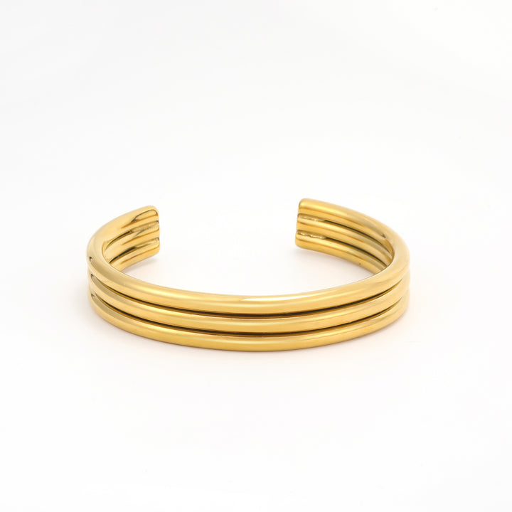 Elvira - Bracelet Triple Bangle en Acier Inoxydable
