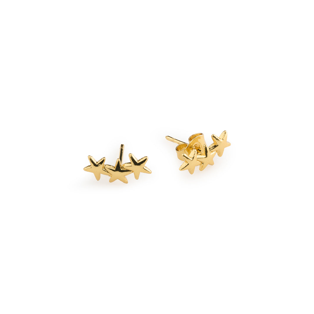 Skylar - Boucles d'oreilles mini Star Climber en acier inoxydable