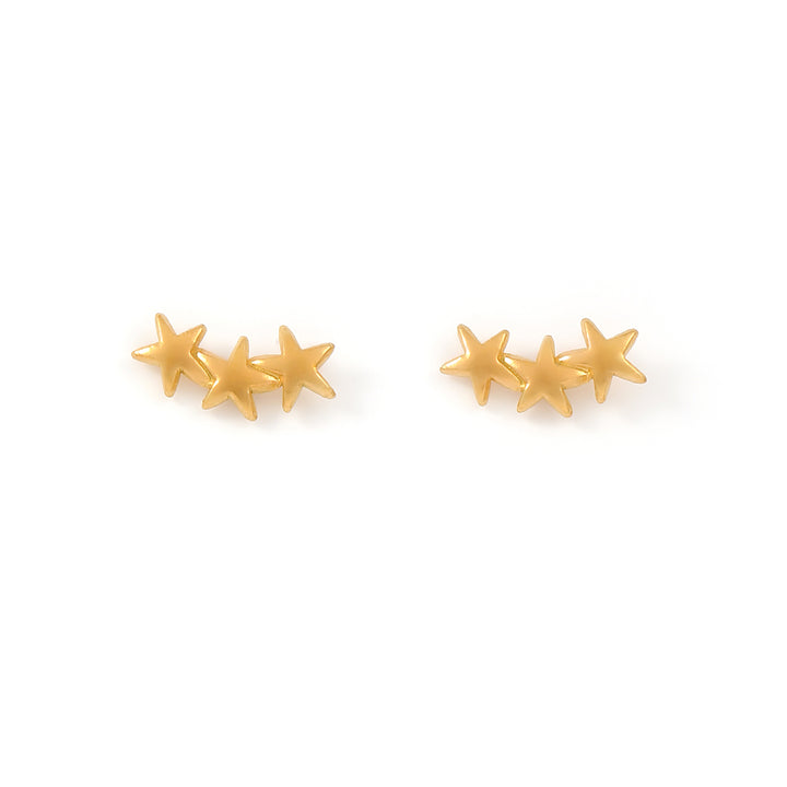 Skylar - Boucles d'oreilles mini Star Climber en acier inoxydable
