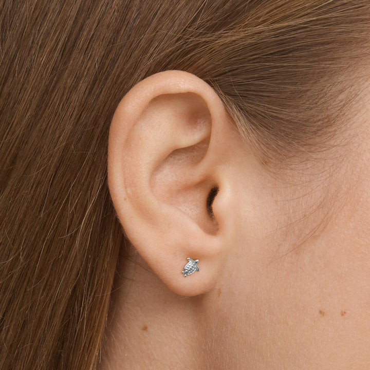 Lori - Mini Turtle Stud Earrings