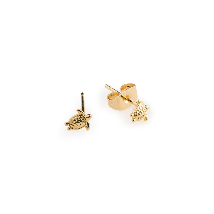 Lori - Mini Turtle Stud Earrings