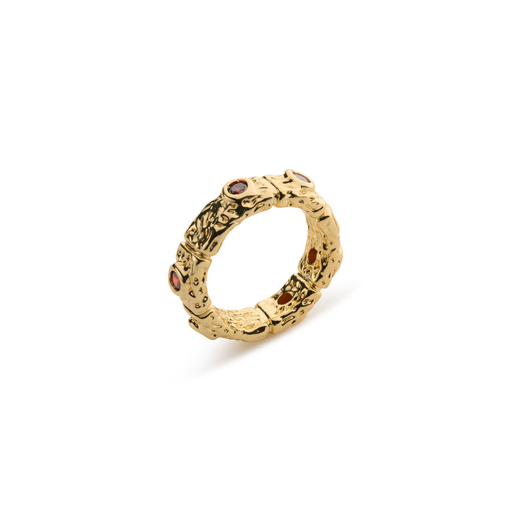 Camille - Chunky Red Crystal Ring