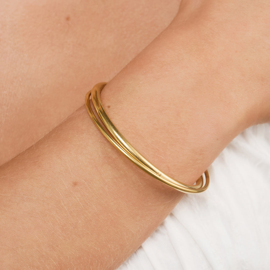 Elma - Layered Bangle Bracelet Stainless Steel