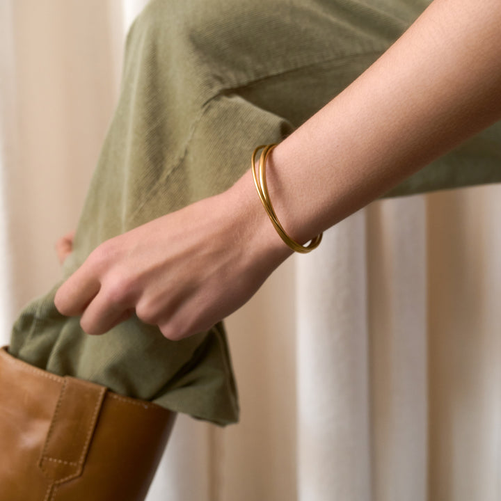 Elma - Layered Bangle Bracelet Stainless Steel