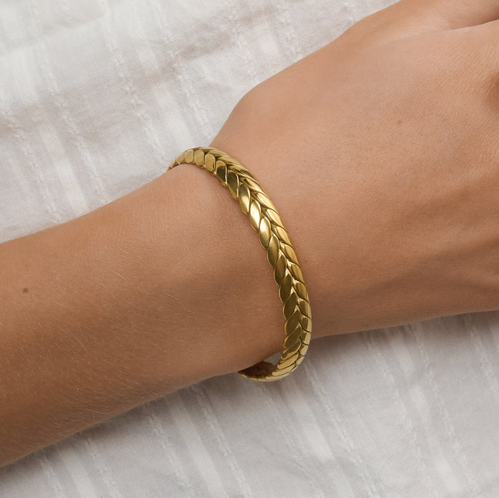 Silje - Braid Bangle Bracelet Stainless Steel