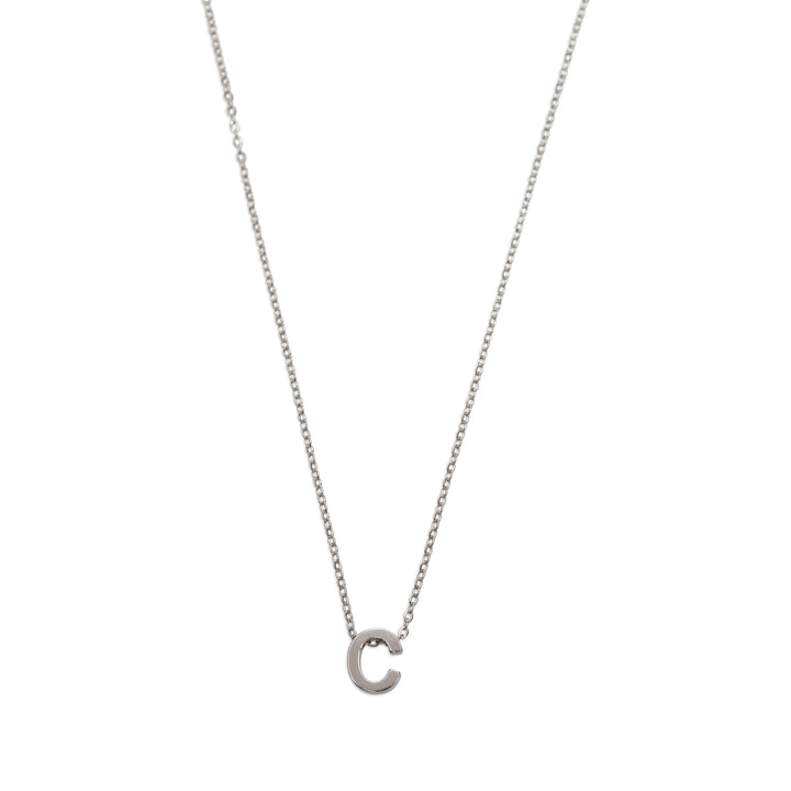 Viola - Collier Lettre Acier Inoxydable Argenté