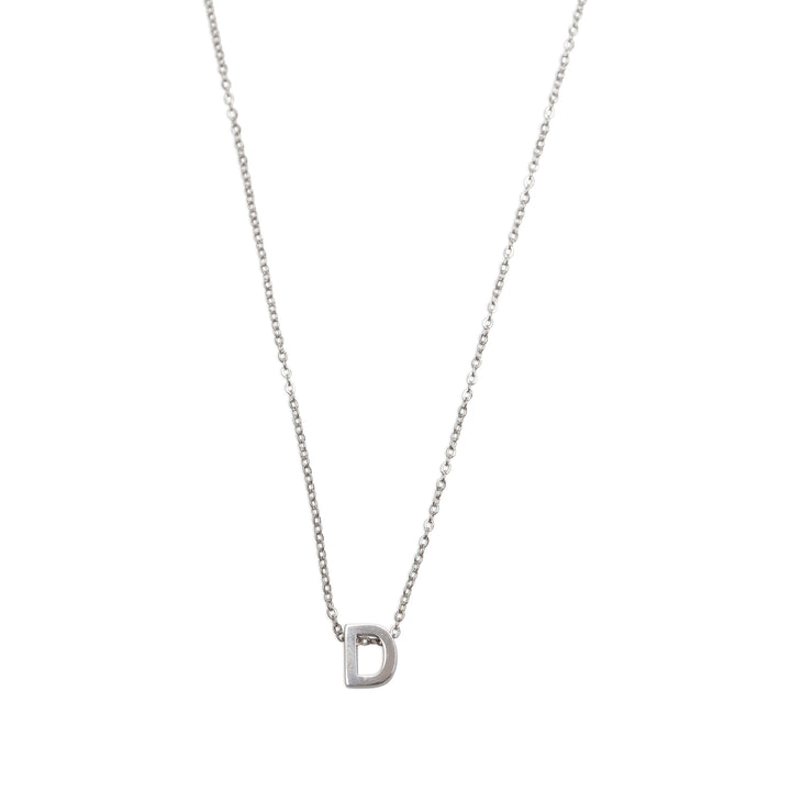 Viola - Collier Lettre Acier Inoxydable Argenté