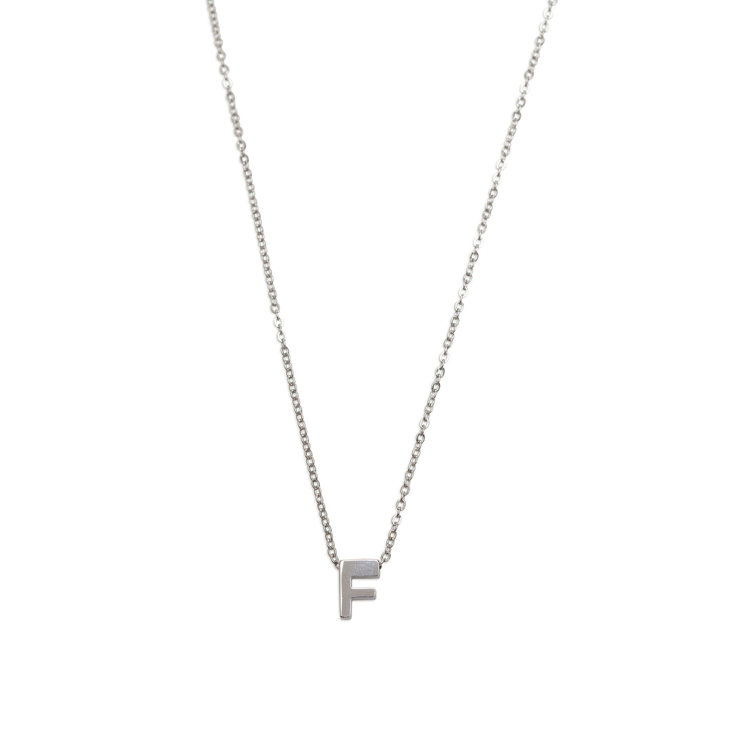 Viola - Collier Lettre Acier Inoxydable Argenté