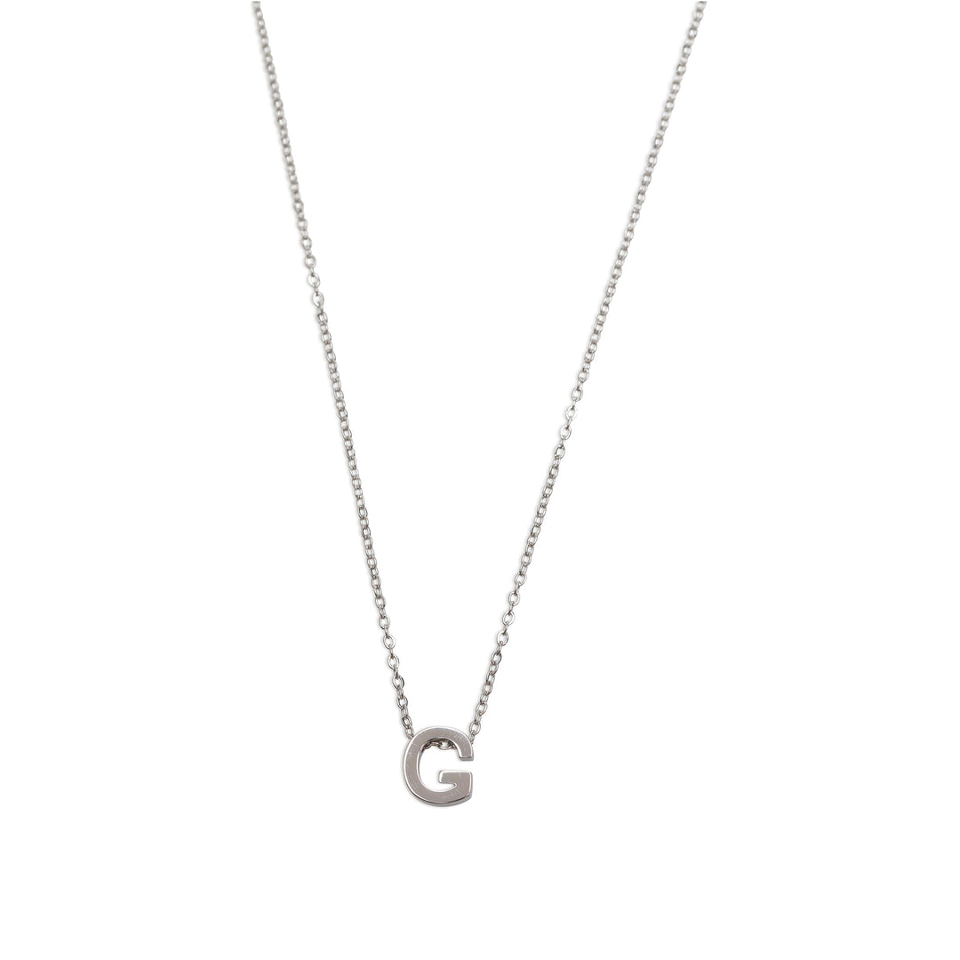 Viola - Collier Lettre Acier Inoxydable Argenté