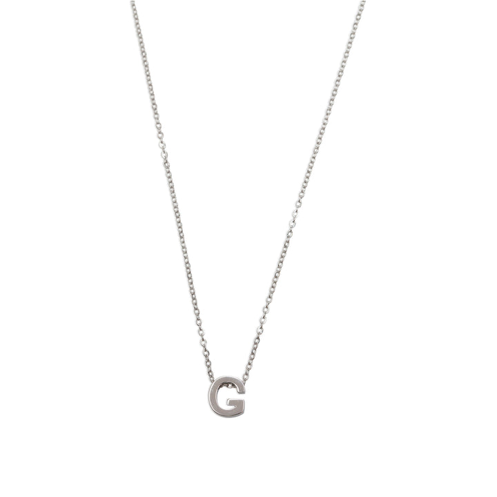 Viola - Collier Lettre Acier Inoxydable Argenté