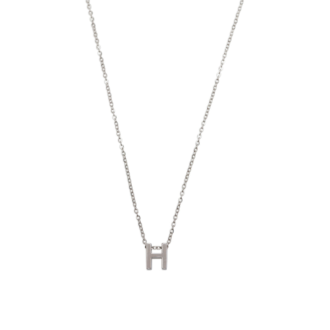 Viola - Collier Lettre Acier Inoxydable Argenté