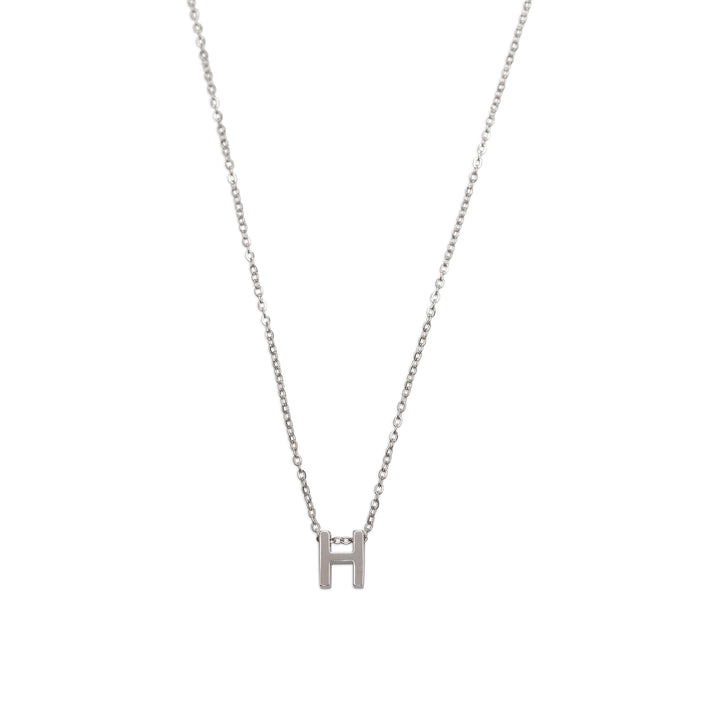 Viola - Collier Lettre Acier Inoxydable Argenté