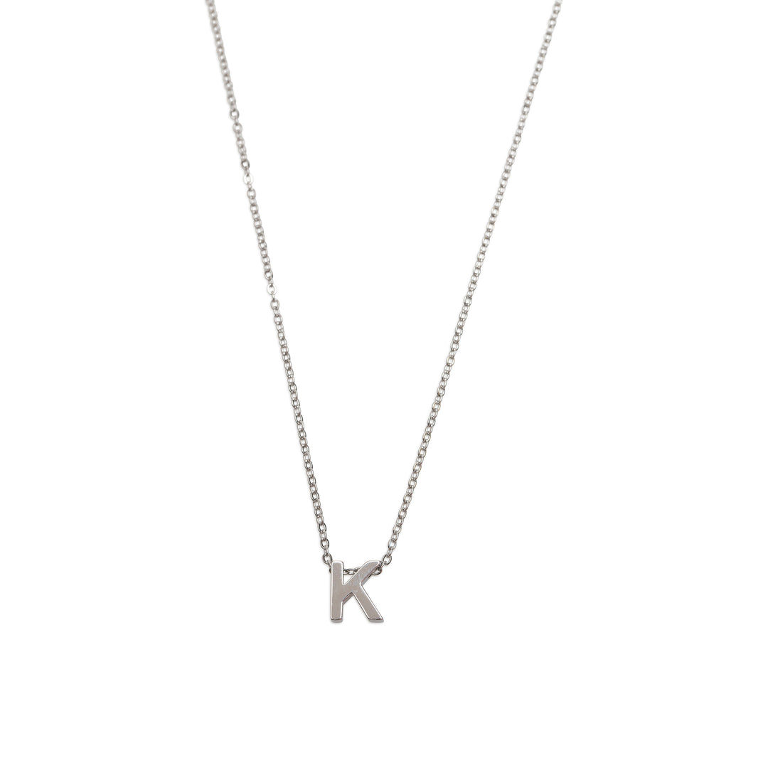 Viola - Collier Lettre Acier Inoxydable Argenté