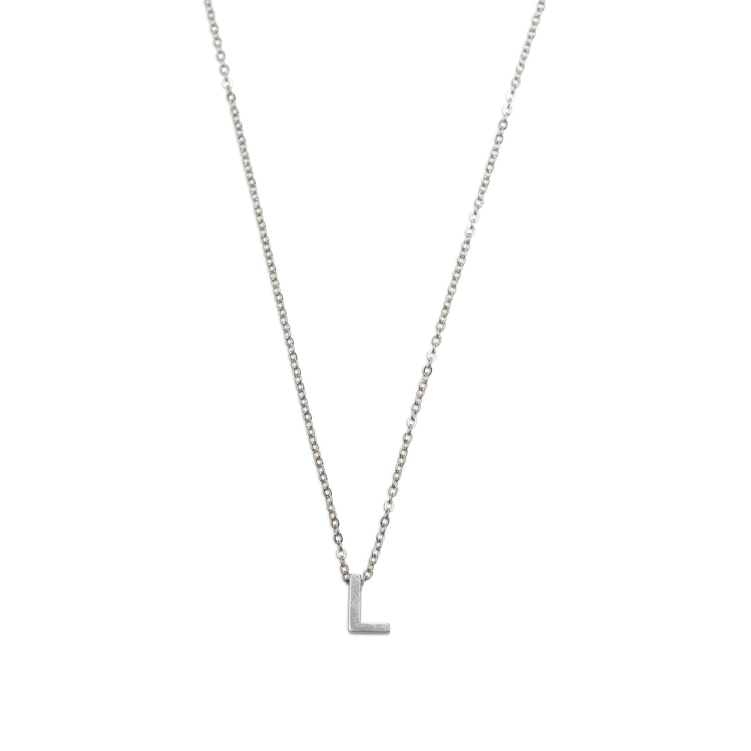 Viola - Collier Lettre Acier Inoxydable Argenté