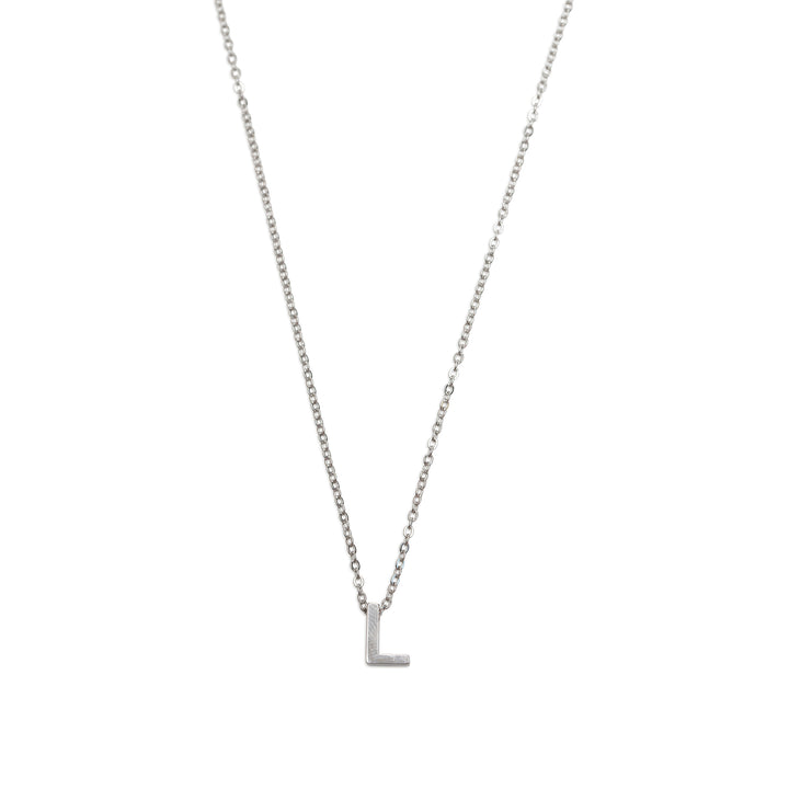 Viola - Collier Lettre Acier Inoxydable Argenté