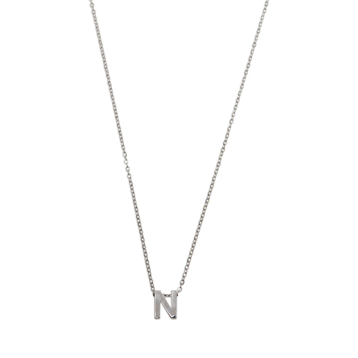 Viola - Collier Lettre Acier Inoxydable Argenté