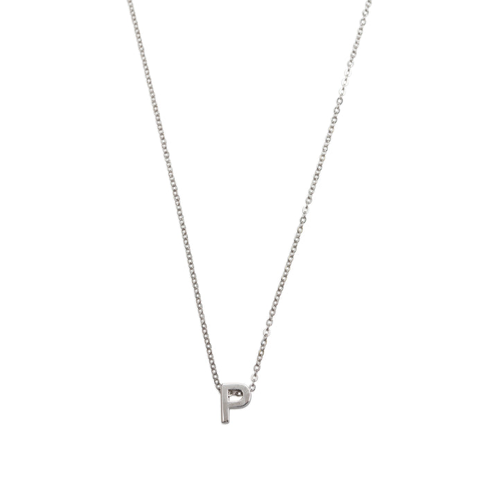 Viola - Collier Lettre Acier Inoxydable Argenté