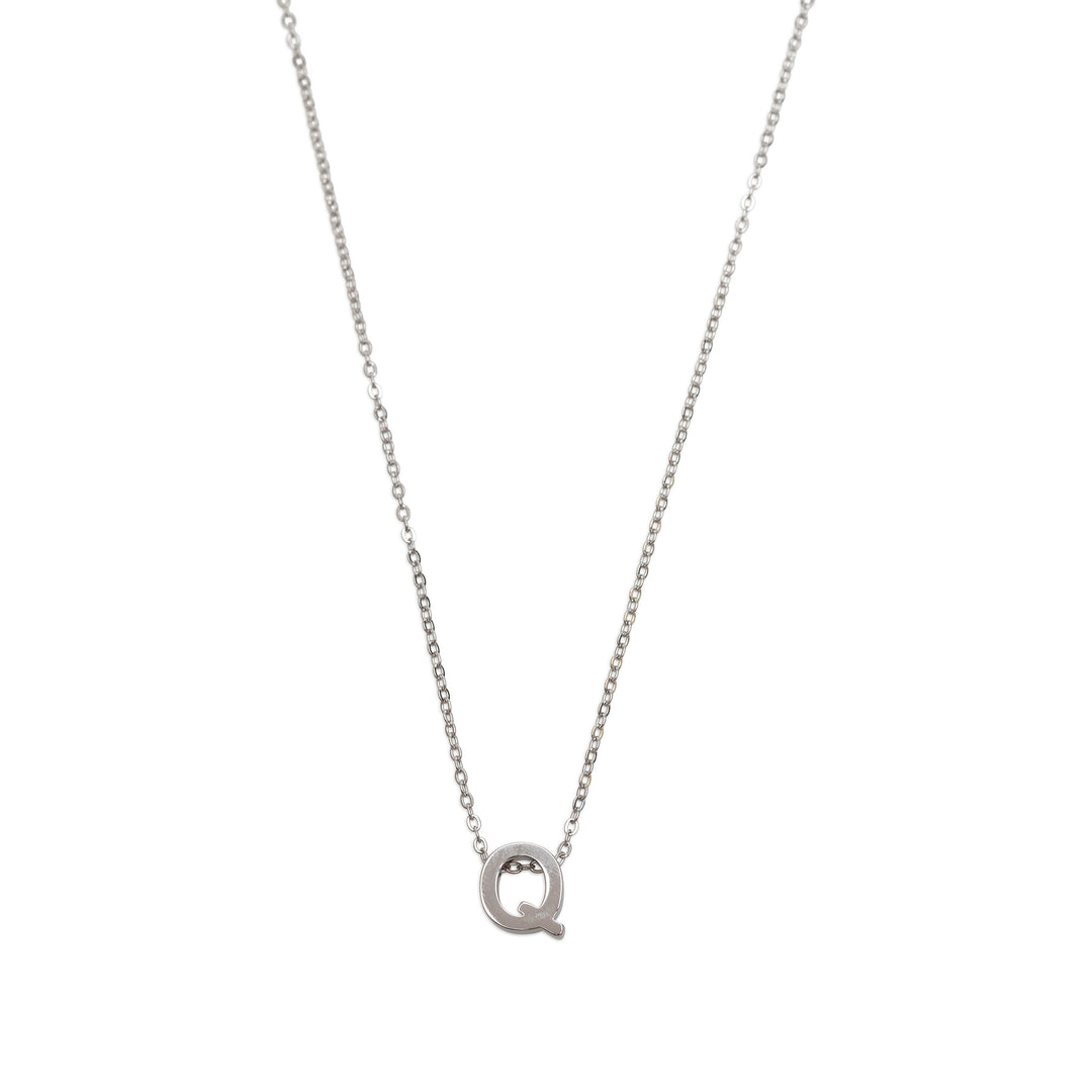 Viola - Collier Lettre Acier Inoxydable Argenté
