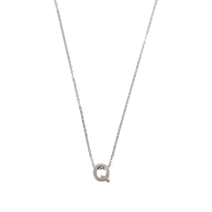 Viola - Collier Lettre Acier Inoxydable Argenté