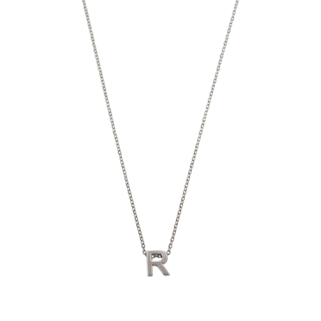 Viola - Collier Lettre Acier Inoxydable Argenté