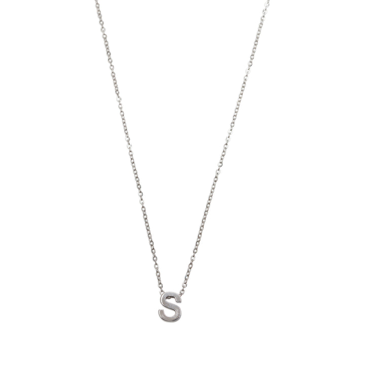 Viola - Collier Lettre Acier Inoxydable Argenté