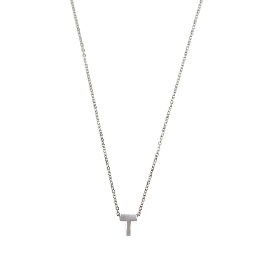 Viola - Collier Lettre Acier Inoxydable Argenté