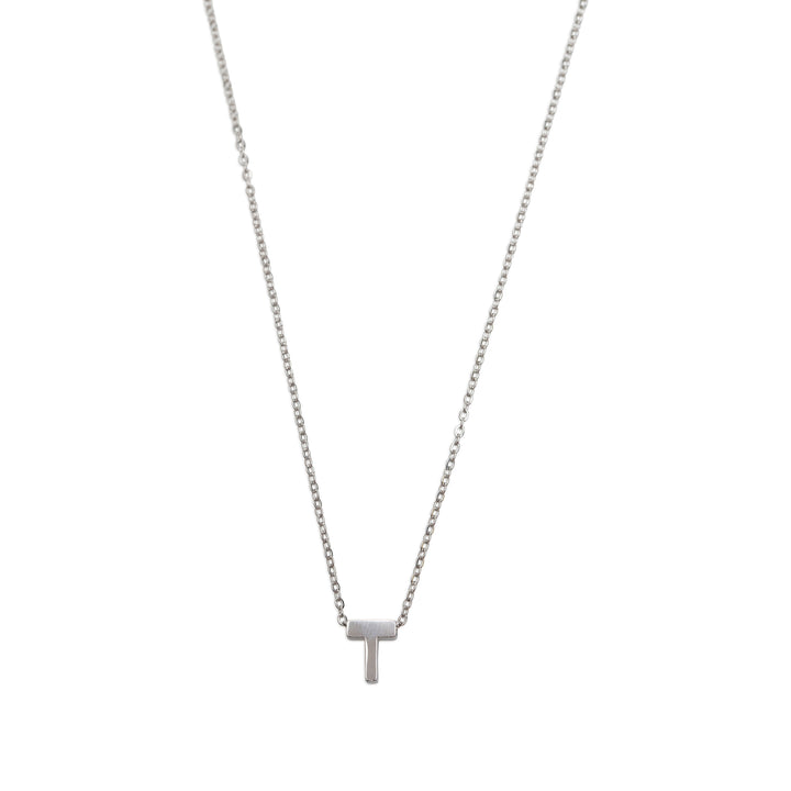 Viola - Collier Lettre Acier Inoxydable Argenté