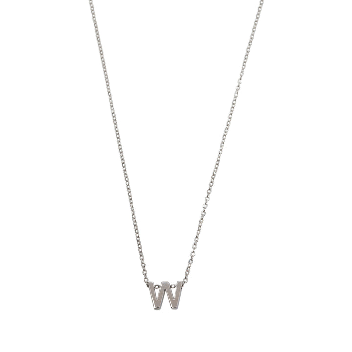Viola - Collier Lettre Acier Inoxydable Argenté