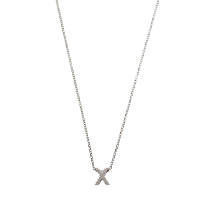 Viola - Collier Lettre Acier Inoxydable Argenté