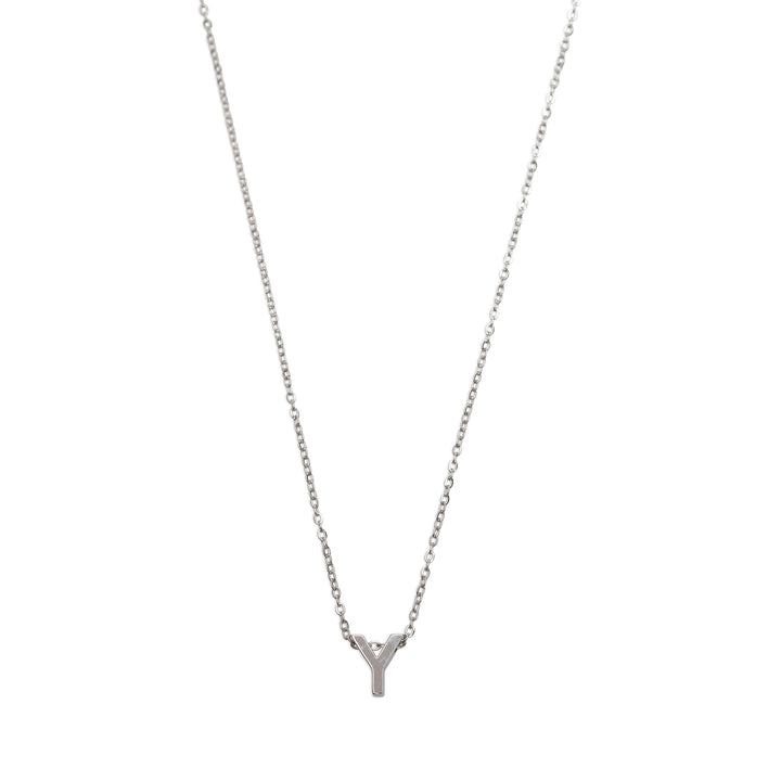 Viola - Collier Lettre Acier Inoxydable Argenté