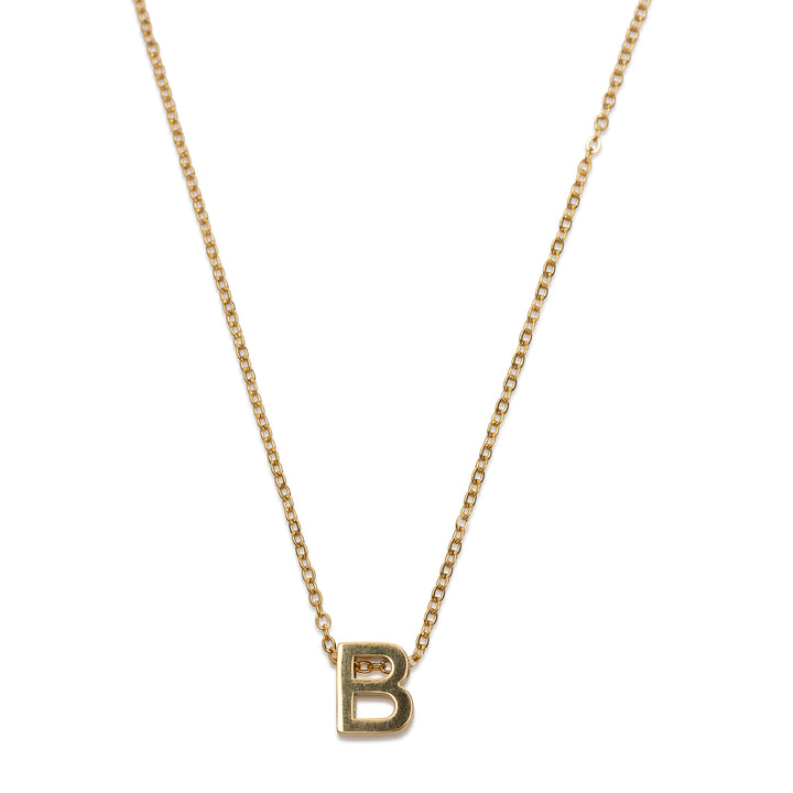 Viola - Letter Necklace Stainless Steel Gold