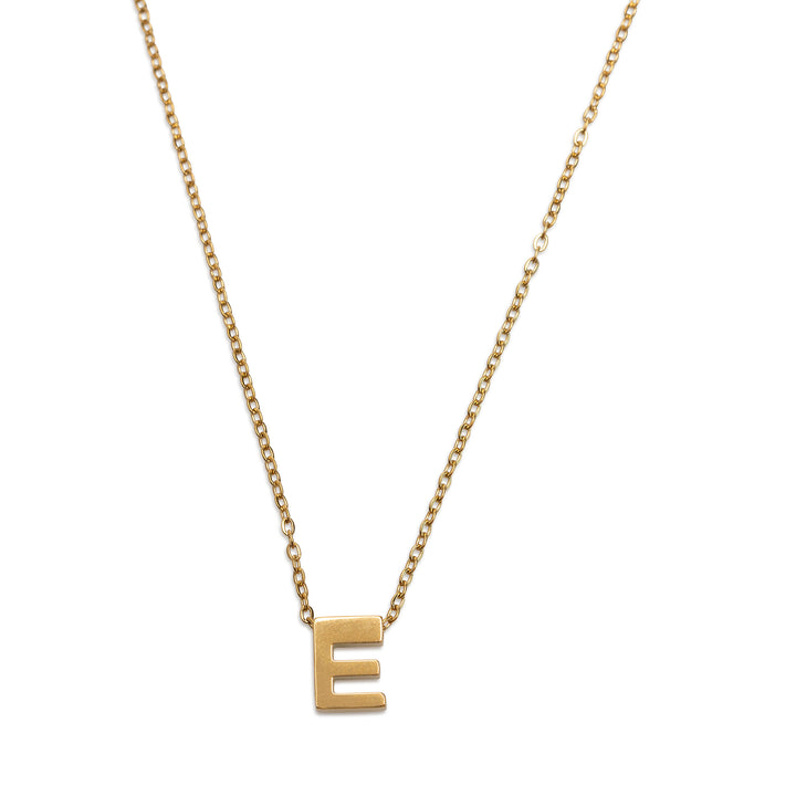 Viola - Letter Necklace Stainless Steel Gold