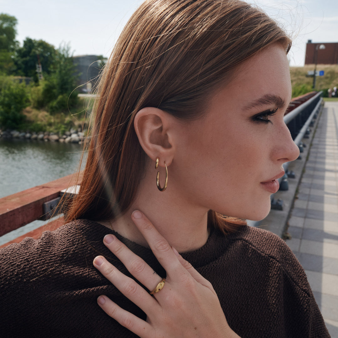Hollie - Hoop Earrings 13mm Stainless Steel