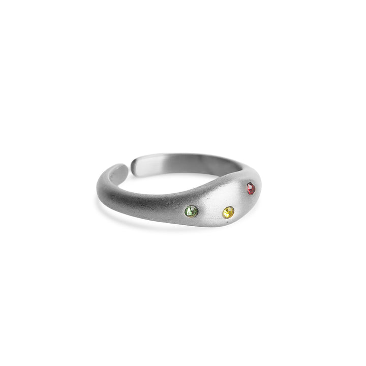 Eline - Bague en Cristal Acier Inoxydable