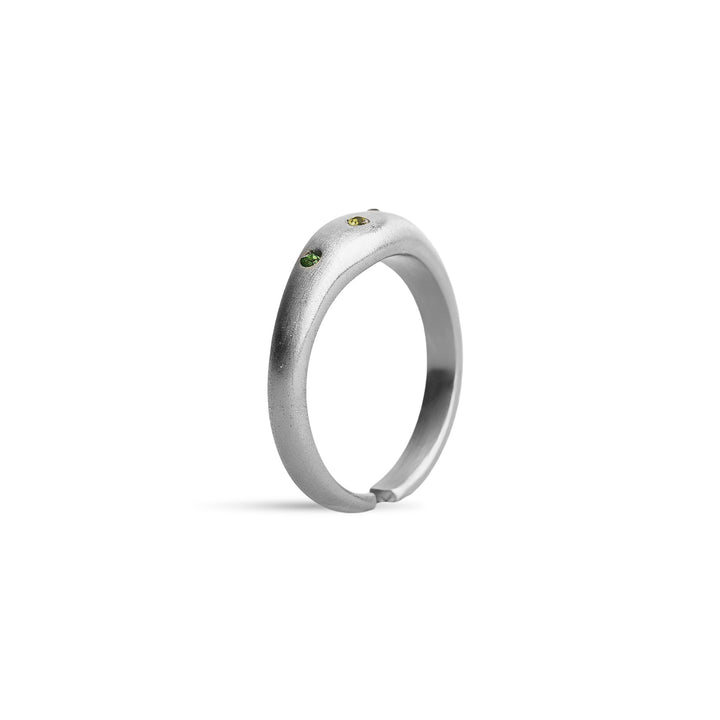 Eline - Bague en Cristal Acier Inoxydable