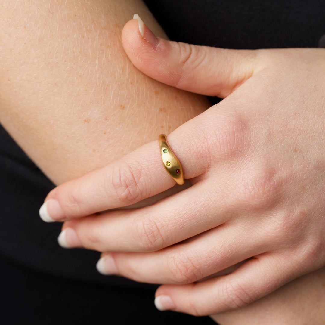 Eline - Bague en Cristal Acier Inoxydable