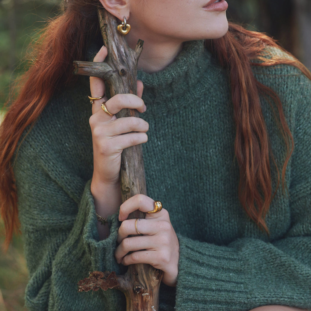 Eline - Bague en Cristal Acier Inoxydable