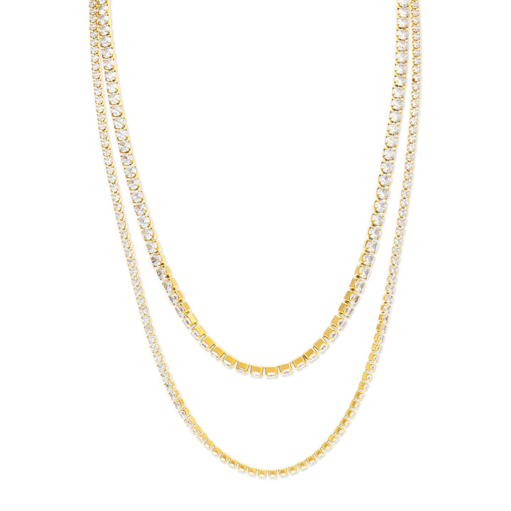 Melina - Crystal Necklace Stainless Steel