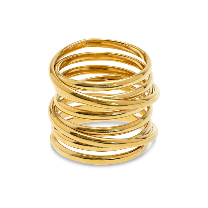 Kylie - Bague Multi-couches Acier Inoxydable
