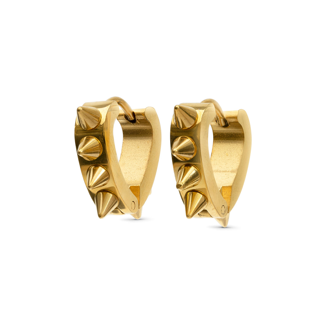 Nike - Boucles d'oreilles Spike Hoop en acier inoxydable