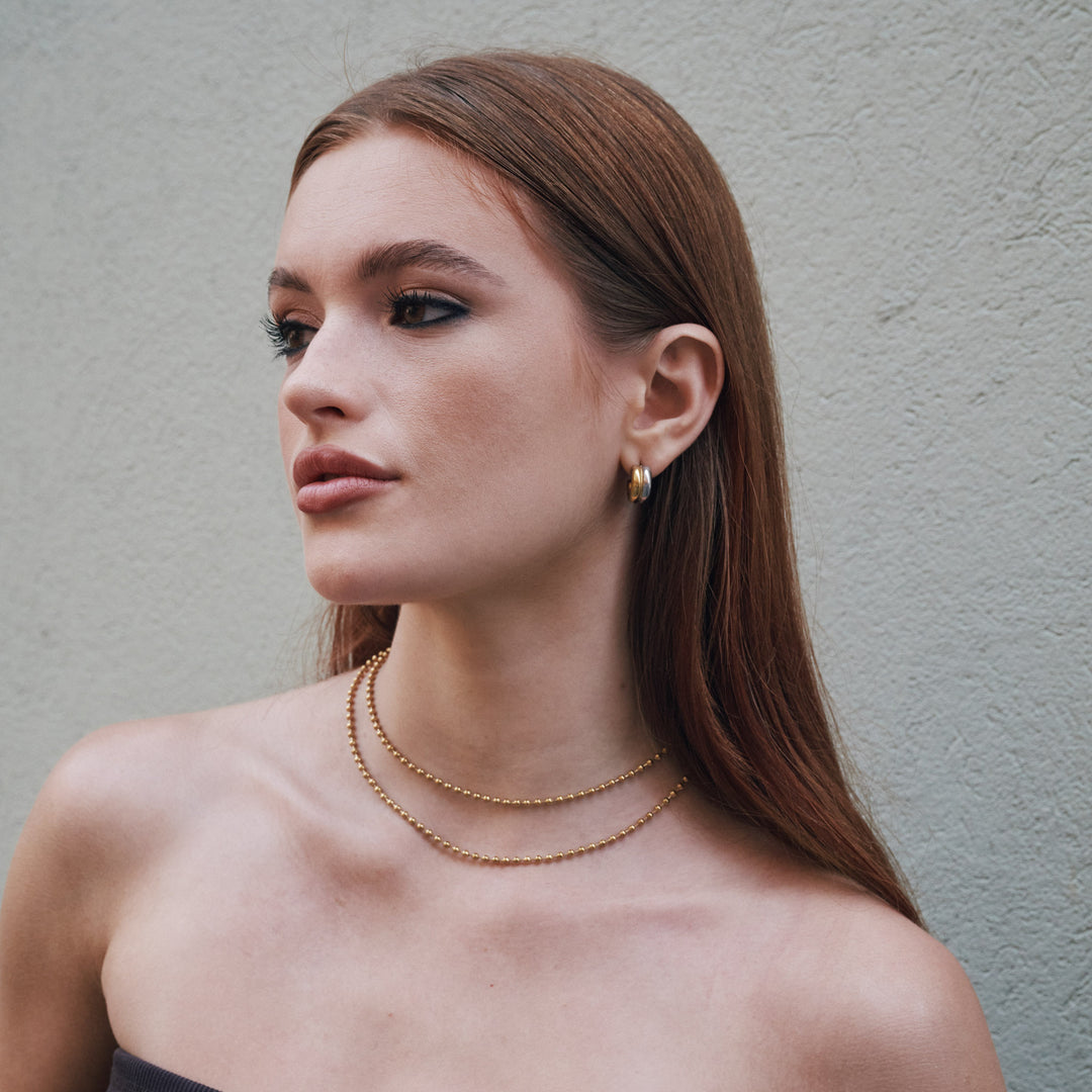 Vendela - Boucles d'oreilles duo clous en acier inoxydable