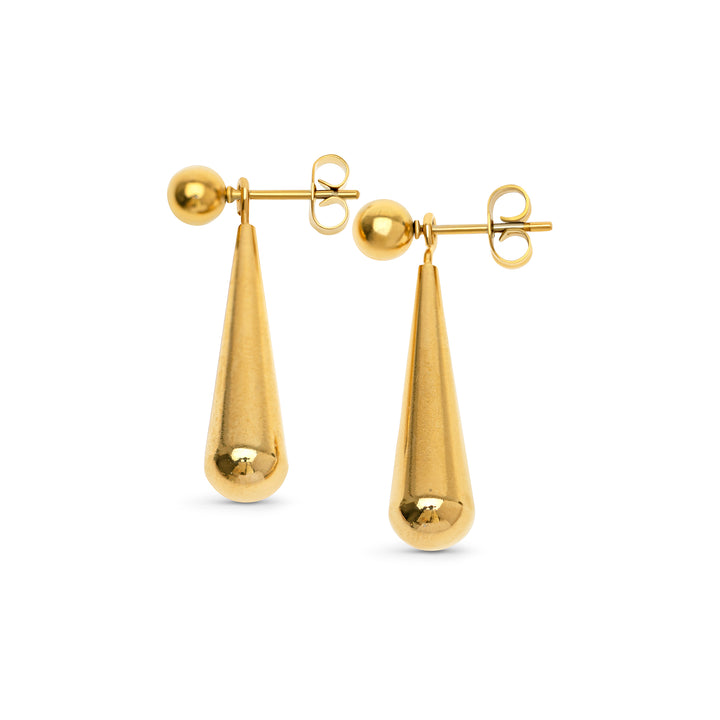 Alida - Boucles d'oreilles pendantes à clou en acier inoxydable