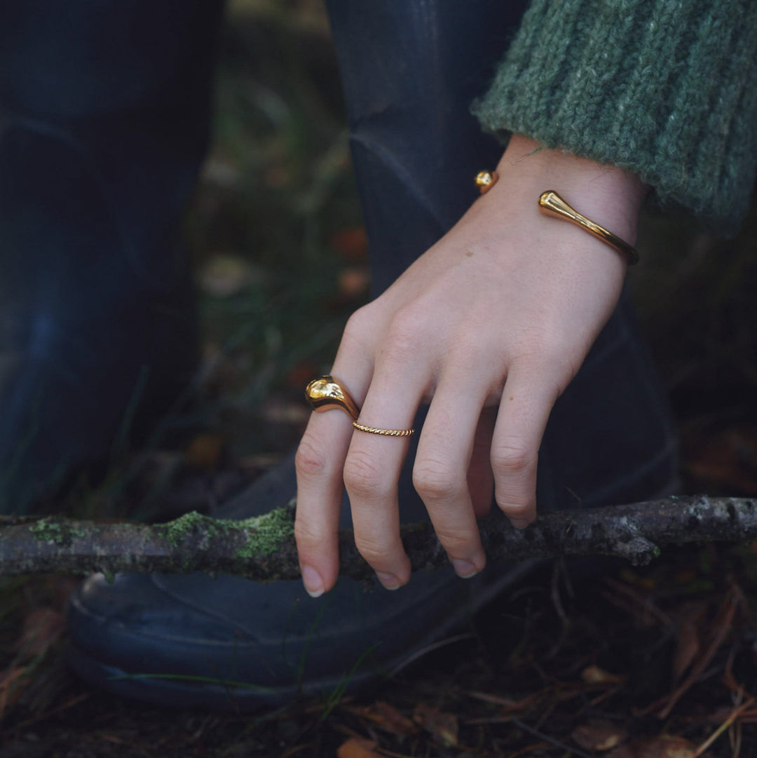 Farah - Bague Statement en acier inoxydable