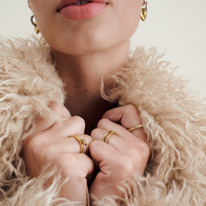 Pernilla - Crystal Ring Stainless Steel