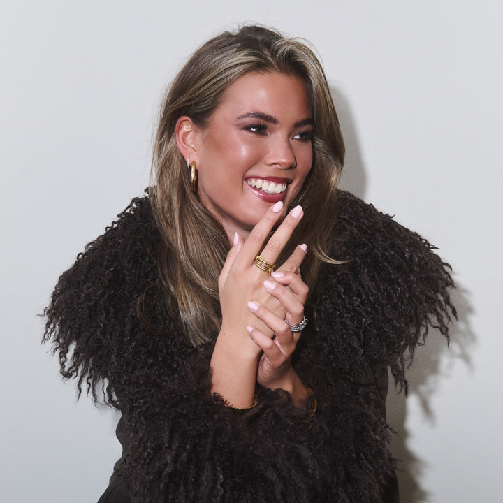 Irene - Bague Empilable Élégante en Acier Inoxydable