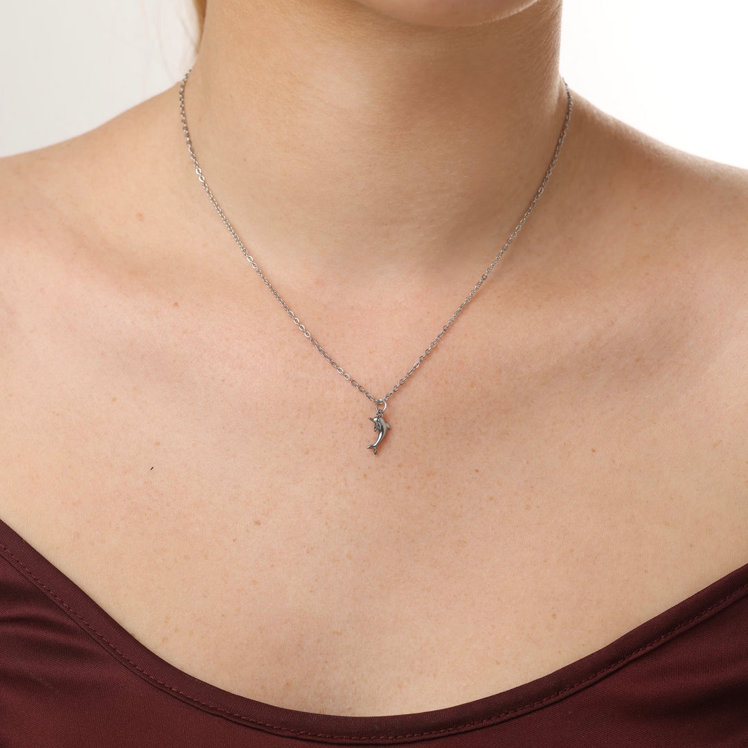 Eilora - Collier Dauphin en Acier Inoxydable