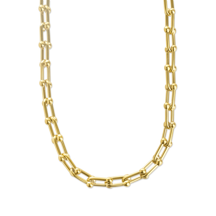 Betty - Collier Chaîne à Trombone en Acier Inoxydable