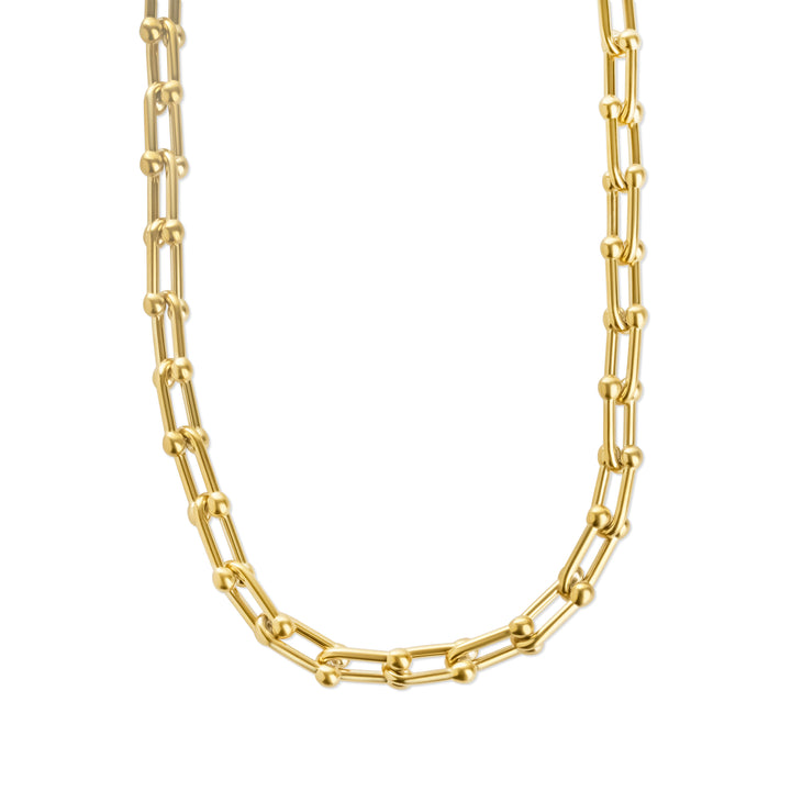 Betty - Collier Chaîne à Trombone en Acier Inoxydable