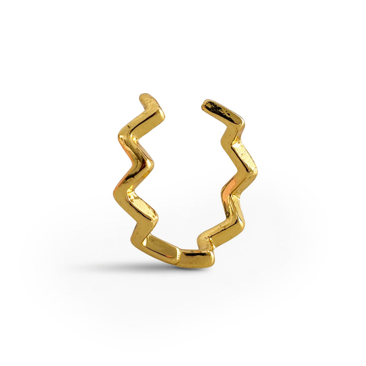 Eila - Ear Cuff ondulé en acier inoxydable