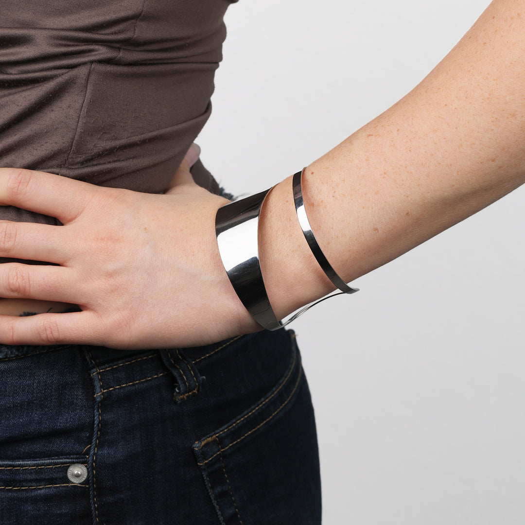 Krista - Bracelet Jonc Chunky en Acier Inoxydable